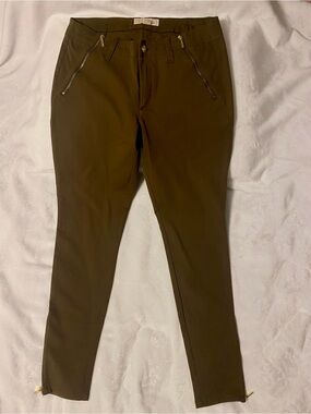 Michael Kors Olive Green Slim Stretch Chinos